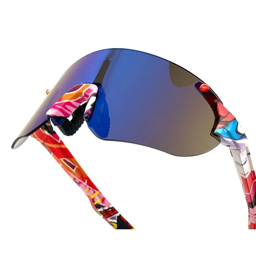Women Activity Running Glasses Graffiti Print Shield Visor‎ Beach Fashion Lentes